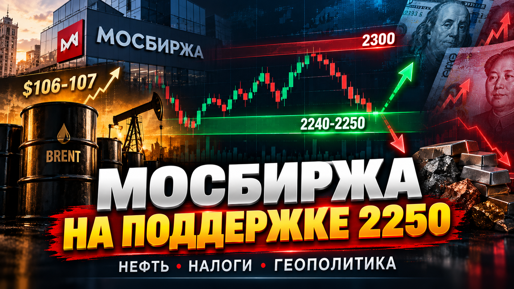 Мосбиржа у поддержки 2250: что сейчас давит на российский рынок
